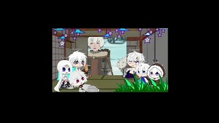 Repost//some of my favourite "white haired" characters react to each other//Fushi//Part 2/12
