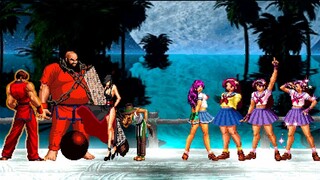 Kof Mugen Athena Asamiya Team Vs Korea Team