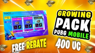 GROWING PACK NEW EVENT PUBG MOBILE | FREE 25 GREEN CRYSTALS + FREE 400 UC REBATE + FREE THOMPSON GUN