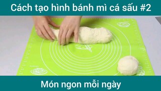 Cách tạo hình bánh mì cá sấu p2