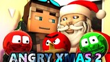 ❅ANGRY MINECRAFT CHRISTMAS 2! (Angry Birds 3D Animation 13) Santa ❅