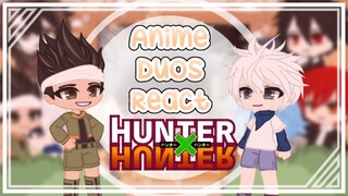 Anime Duos react to each other || Gon & Killua || HunterxHunter || 3/4 || Gacha Club