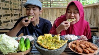 Wah.. Ngalimeud.. Masak Tempe BUSUK Bisa Seenak Ini, Telor GEPREK Sambel Ijo, Lalab