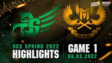 Highlights SKY vs GAM [Ván 1][VCS Mùa Xuân 2022][06.03.2022]