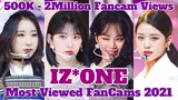 IZ*ONE MOST VIEWED FANCAMS/FACECAMS OF ALL TIME! | All Title Tracks (La Vie En Rose - Panorama)