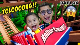 JANTUNG HAMPIR COPOT‼️😱 PERTAMAKALI NAIK ROLLER COASTER BARENG AMANDA DI ROBLOX‼️🥳