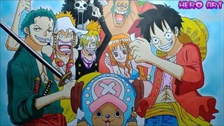 Vẽ Băng Hải Tặc Mũ Rơm Của Luffy-Drawing One Piece