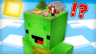 How JJ Found the Giant Mikey in Minecraft Challenge (Maizen Mazien Mizen)