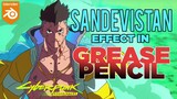 Cyberpunk Edgerunners Sandevistan effect in Blender Grease Pencil