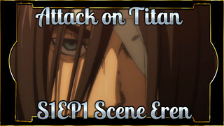 Attack on Titan Season 4 Episode 3 Scene 10 - Eren appears - Aura of dominance