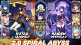 Genshin Impact 2.8 Spiral Abyss ชั้น 12 - คำขอของผู้ชม 20 - Hutao DragonsBane / Raiden The Catch