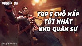 Free Fire | Top 5 Chỗ Nấp Tốt Nhất Ở Kho Quân Sự - Top 5 Secret Places At Mill