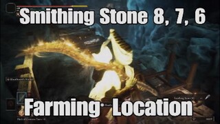 Elden Ring Smithing Stone 8 and 7 Farming Location 32k Souls Per Loop Yelough Anix Tunnel