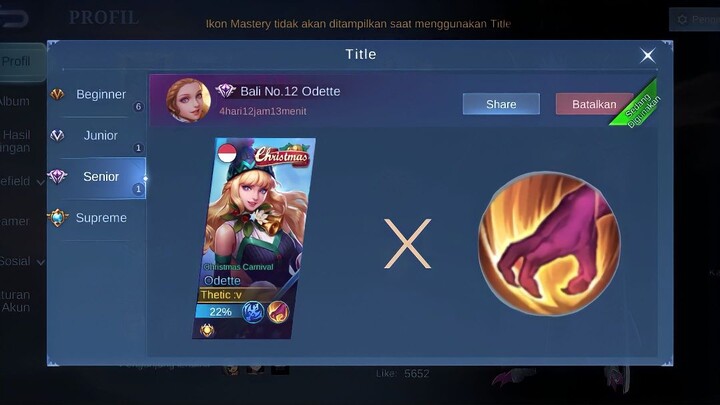 Gini Cara Main Odette Hyper!! Musuh Auto Kagett😱 - Mobile legends