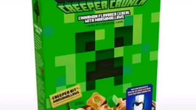 Minecraft Creeper crunch cereal