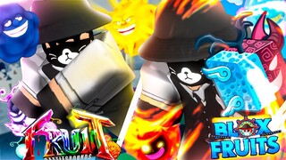 COMPARO LAS NUEVAS FRUTAS DE FRUIT BATTLEGROUNDS VS BLOX FRUITS!