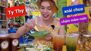 Ty Thy review xoài chua chấm mắm ruốc nhà làm siêu hấp dẫn - Ẩm thực Cha Rồng