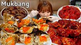 🦀간장게장+양념게장먹방🍚 밥도둑스페셜! 간장새우장,양념새우장까지 완벽한 한상😋 KOREANFOOD MUKBANG ASMR EATINGSHOW REALSOUND 요리 먹방 한식 집밥