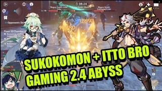 SUKOKOMON and ITTO bro go Gaming in 2.3 Abyss