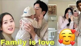 SON YE JIN AND HYUN BIN WITH BABY ALKONG IN GANGNAM SEOUL | KOREAN | CRASH LANDING IN YOU