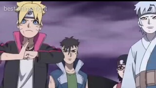 New Team 7 and kawaki vs BORO /Sarada first use chidori in Battle