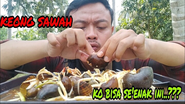 MAKAN KEONG SAWAH ASINAN MANGGA MUDA.!!