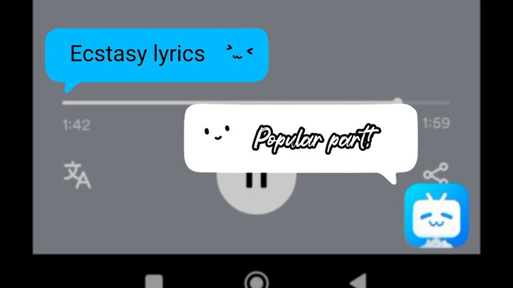 Ectasy lyrics