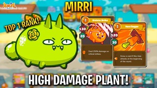 KILLER PLANT!? TOP 1 MMR (MIRRI) PLANT PLANT BIRD GAMEPLAY | AXIE INFINITY