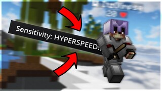 Bedwars on MAX Sensitivity | Hypixel Bedwars