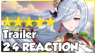 GENSHIN IMPACT► REACTION TRAILER 2.4 (Shenhe / Yun Jin)