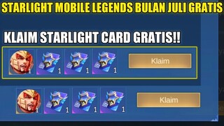 CARA MENDAPATKAN STARLIGHT MOBILE LEGENDS BULAN JULI 2023 GRATIS!! SKIN STAR MINSITTHAR GRATIS