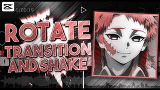 Tutorial Edgy Rotate + Shake AMV Like After Effect || Capcut Tutorial