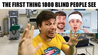 Yg Pertama Kali Dilihat Oleh 1000 Orang Buta di Videonya MrBeast...