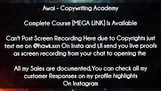 Awai  course - Copywriting Academy download