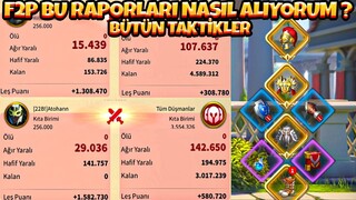 F2P Hesapla Nasıl MUHTEŞEM Raporlar Alıyorum - Rise of Kingdoms