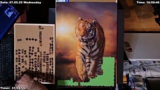Clementoni Puzzle Tiger 1500 pieces in 10 minute