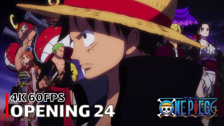 One Piece - Opening 24 【PAINT】 4K 60FPS Creditless | CC