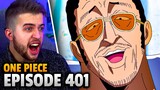 ADMIRAL KIZARU IS INSANE!! One Piece Episode 401 REACTION + REVIEW