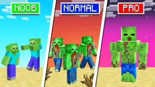 NOOB vs PRO ZOMBIE APOCALYPSE! (Minecraft)