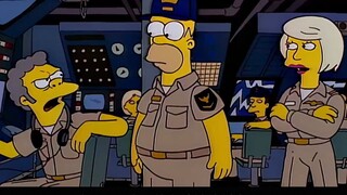 The Simpsons: Homer accidentally became the captain, and with his reckless command, he almost led ev