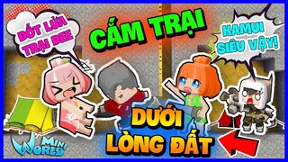 KAMUI TROLL HERO TEAM BẰNG BẪY SIÊU BẤT NGỜ | THỬ THÁCH 24H CẮM TRẠI DƯỚI LÒNG ĐẤT TRONG MINI WORLD