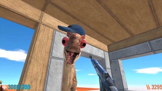 Hunting Fashion Dinosaurs on Mars. FPS Perspective! Animal Revolt Battle Simulator