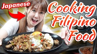 Japanese Girl Tries To Cook Filipino Dishes For The First Time !