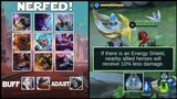 NEW UPDATES | TOWER BUFF EFFECT 10% HERO DAMAGE REDUCTION | ALICE, LUNOX, HARITH AND MANY MORE NERFS
