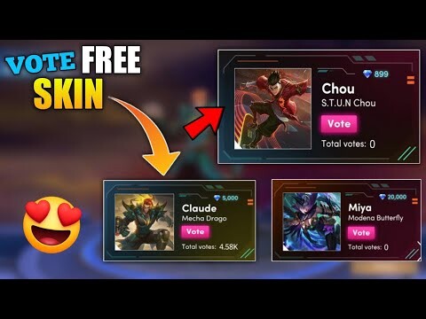 VOTE FOR THE FREE SKIN YOU WANT TO GET FROM THE NEW EVENT (LEGEND, EPIC AND STARLIGHT SKINS)