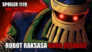 Spoiler Lengkap Chapter 1119 One Piece - Robot Raksasa Kuno Bangkit Dan Mulai Menyerang!