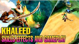 KHALEED NEW HERO FULL SKILLS EFFECTS AND GAMEPLAY - MOBILE LEGENDS BANG BANG