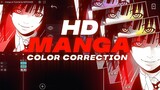 alight motion - cc tutorial for manga