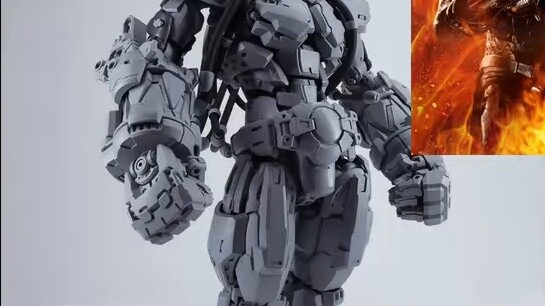 Dan model garis tiga bodi menjadi hit kritis! Mecha iblis rubah gaya Cina × petinju otot berdarah be