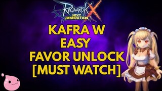 Ultimate Kafra Favor Guide - Ragnarok X: Next Generation